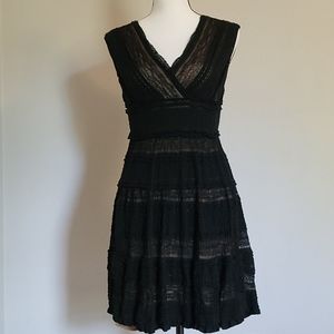 Black lace Midi dress